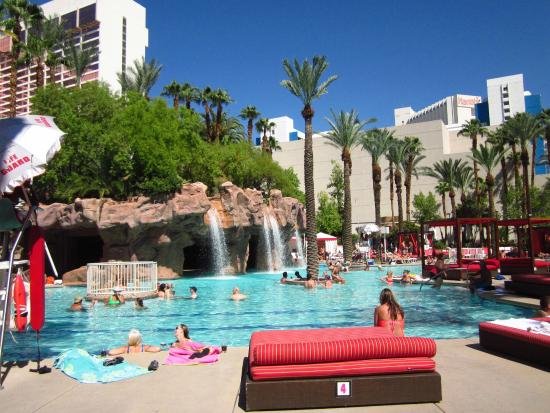 The pool at The Flamingo was featured prominently in Viva Las